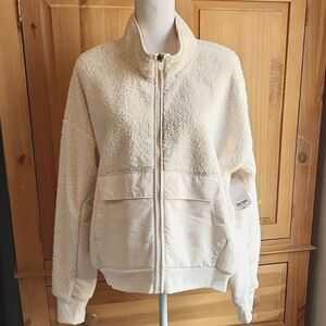 Xersion Women's Off-White Teddy Jacket